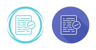 Document Approval Vector Icon