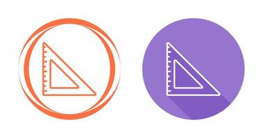 Triangular Ruler Vector Icon