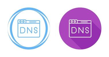 Domain DNS Management Vector Icon