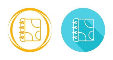 Notebook with Decorative Vector Icon