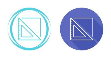 Triangular Ruler Vector Icon