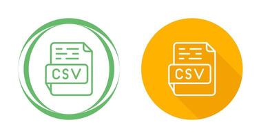 icono de vector csv