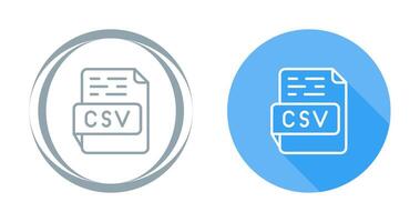 icono de vector csv