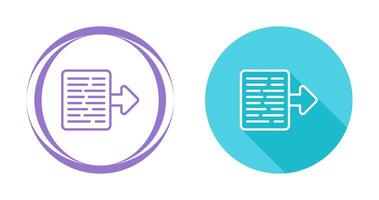 Document Export Vector Icon