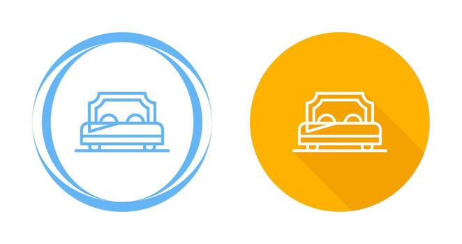 icono de vector de cama