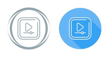 Video Play Square Vector Icon