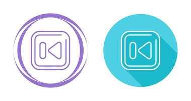 Previous Track Square Vector Icon
