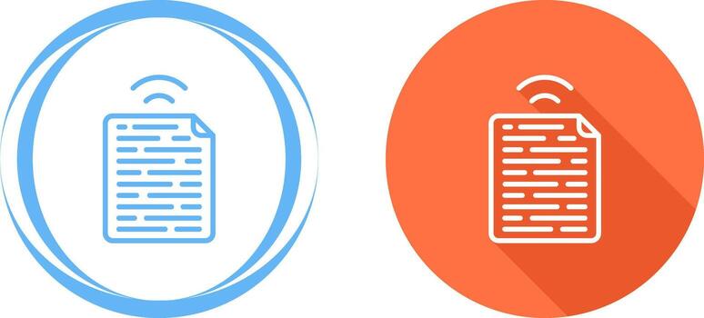 icono de vector de documento