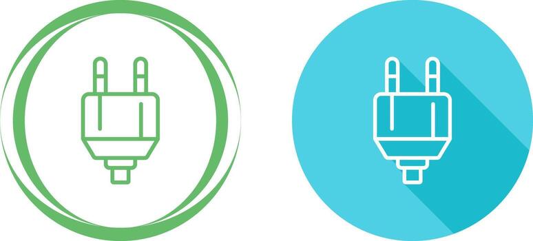 icono de vector de enchufe
