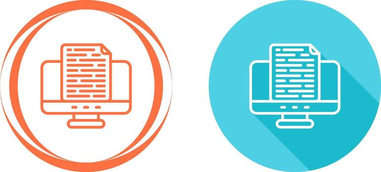 icono de vector de documento