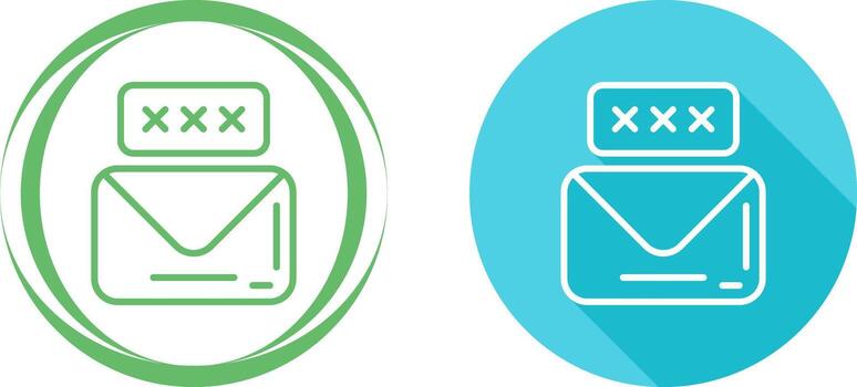 icono de vector de correo