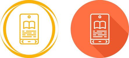E book Reader Vector Icon