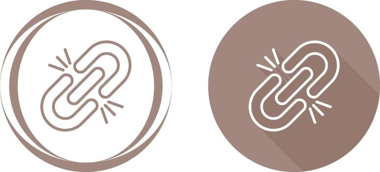 roto enlace vector icono