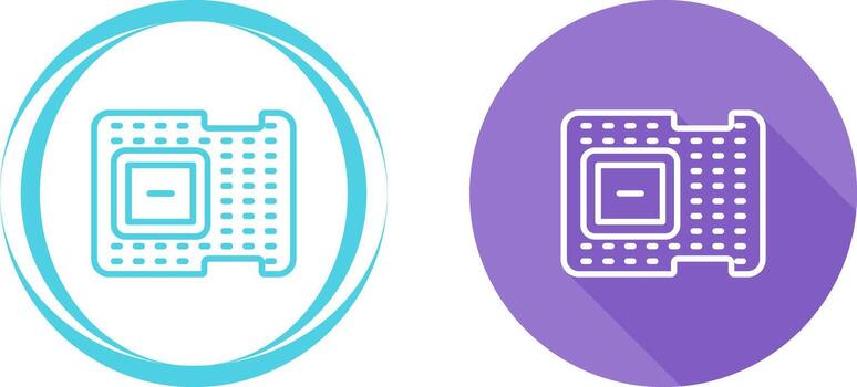 icono de vector de procesador