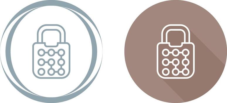 icono de vector de bloqueo de patrón