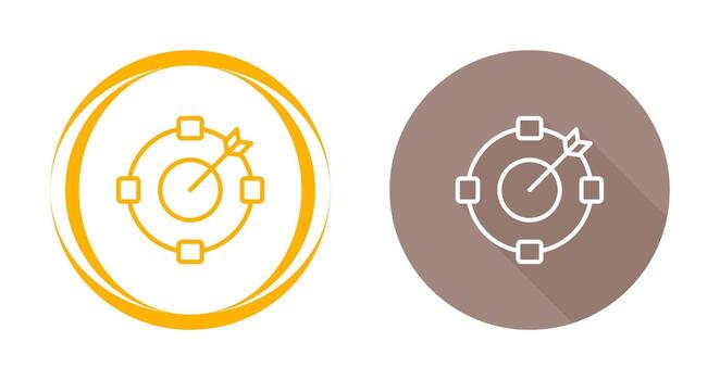 objetivo vector icono