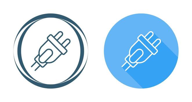 icono de vector de enchufe