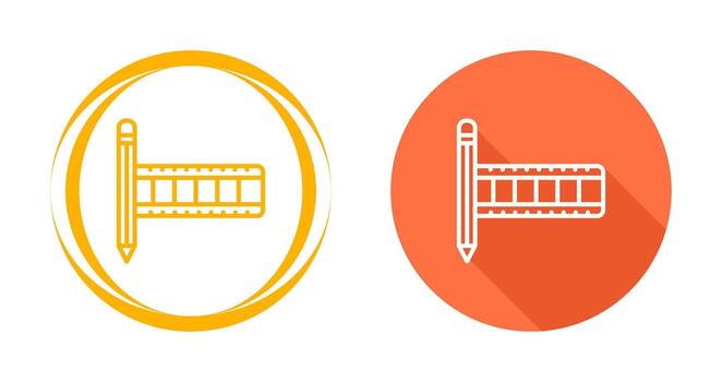 icono de vector de claqueta