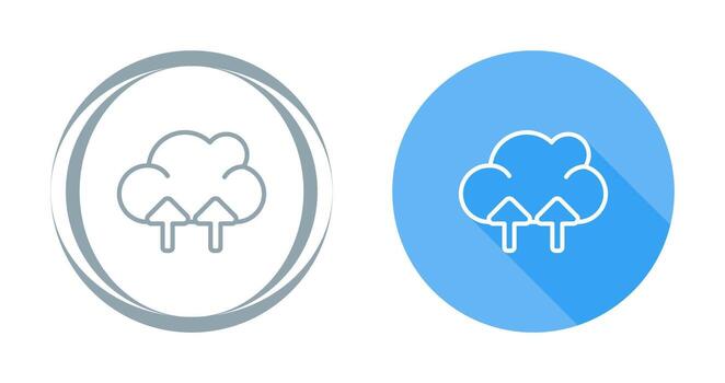 icono de vector de nube