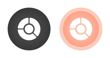 icono de vector de gráfico circular