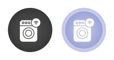 Smart Washing Machine Vector Icon