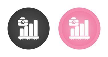 Briefcase with Chart Vector Icon