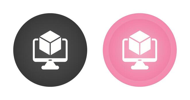 red virtualización vector icono