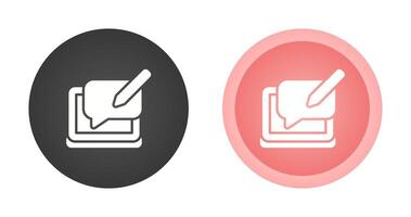 Blog Comment Vector Icon