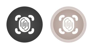 Fingerprint Scanner Vector Icon