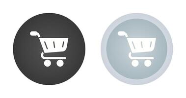 icono de vector de carrito de compras