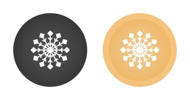 icono de vector de copo de nieve