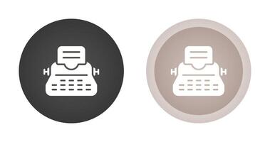 Typewriter Vector Icon