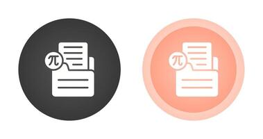 Document Insert Formula Vector Icon