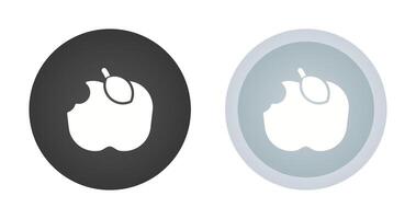 Apple Eaten Vector Icon