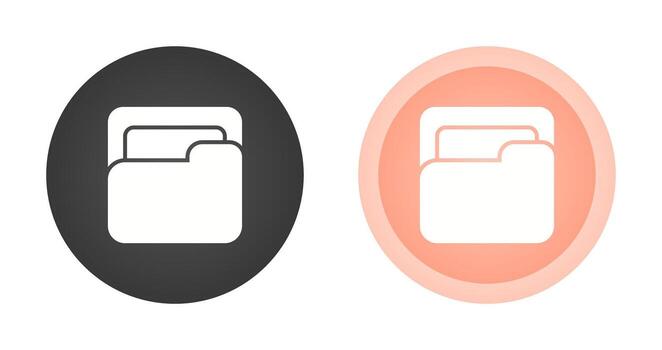 icono de vector de carpeta