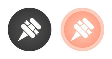 Thumbtack with ribbon Vector Icon