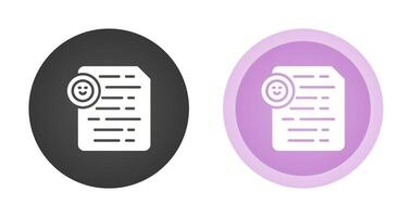Document Insert Emoji Vector Icon