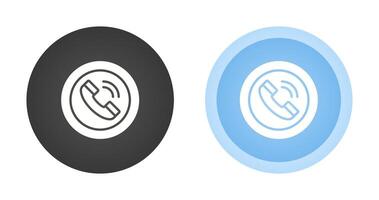 Circle Phone Vector Icon