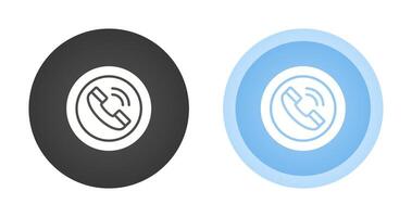 Circle Phone Vector Icon