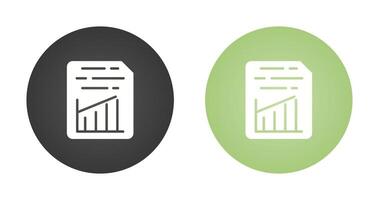 Document Insert Graph Vector Icon