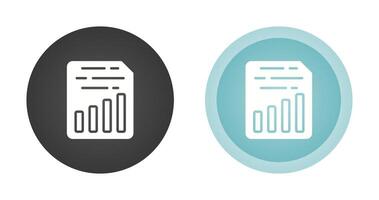 Document Insert Chart Vector Icon