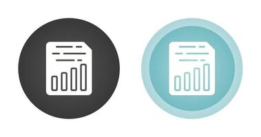 Document Insert Chart Vector Icon