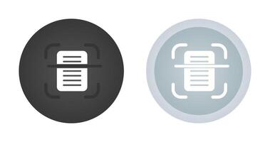 Document Scanning Vector Icon