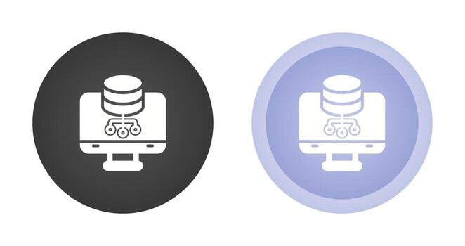 base de datos administración vector icono