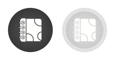 Notebook with Decorative Vector Icon
