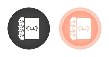 Notebook with Ribbon Vector Icon