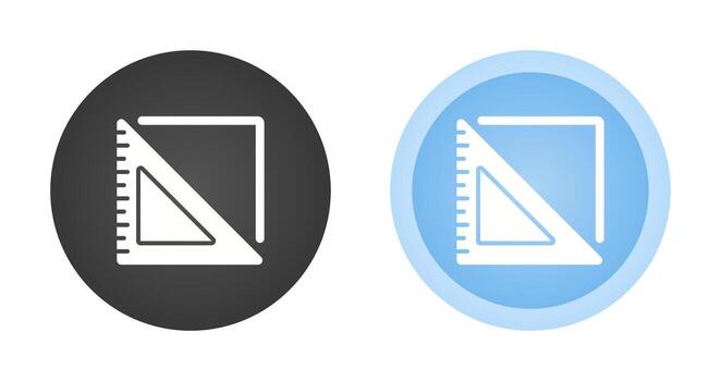 Triangular Ruler Vector Icon