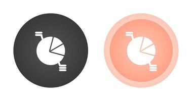 icono de vector de gráfico circular