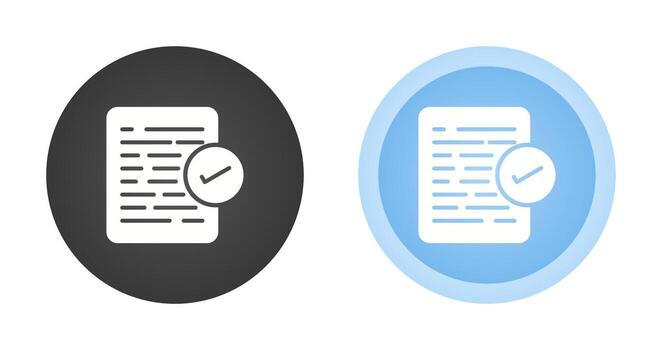 Document Approval Vector Icon