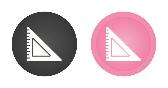 Triangular Ruler Vector Icon